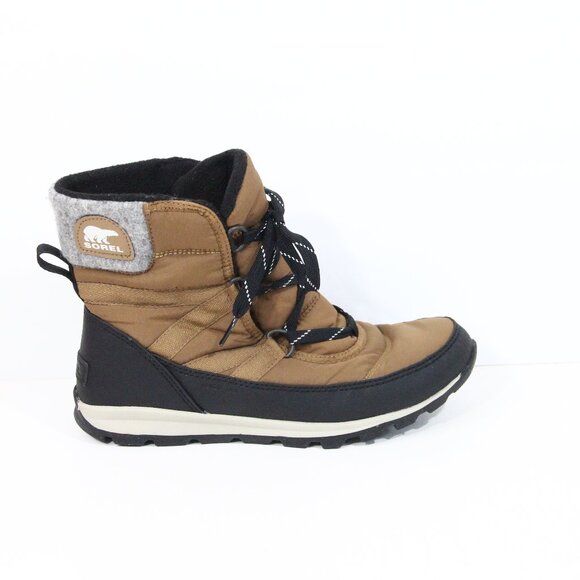 Sorel Whitney Lace Up Short Winter Boots sz 7.5 Women Waterproof Bootie Snow - Picture 1 of 13